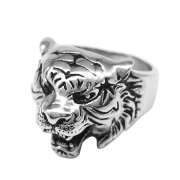 Male stainless steel punk ring