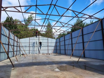 GARAŻE BLASZANE GARAŻ HALE BLASZANA HALA 11x16