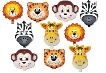ФОЛЬГОВЫЕ ШАРЫ ЖИВОТНЫЕ 10 ШТ - BALLOON ZOO