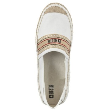 Buty Damskie Espadryle Big Star Białe LL274893