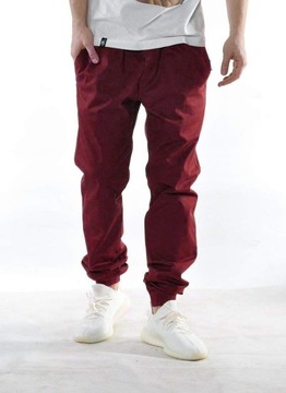 Spodnie S Bossline Casual Jogger bordo joggery