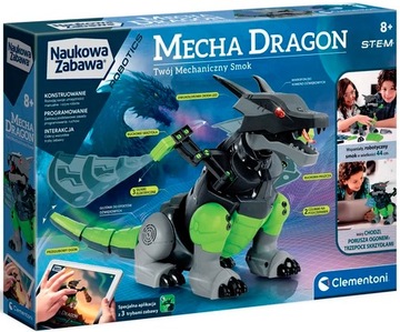 NAUKOWA ZABAWA ROBOT ROBOTICS MECHANICZNY SMOK DRAGON ZABAWKA KONSTRUKCYJNA