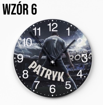 ДЕТСКИЕ НАСТЕННЫЕ ЧАСЫ 29СМ КРУГЛЫЕ ПОДАРОК ​​CRISTIANO RONALDO CR7