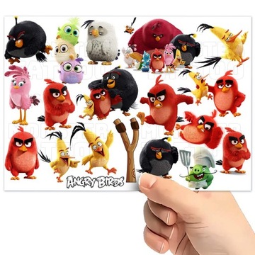 TATUAŻE ZMYWALNE WODNE DLA DZIECI DZIECIĘCE ANGRY BIRDS WZORY SUPER JAKOŚĆ