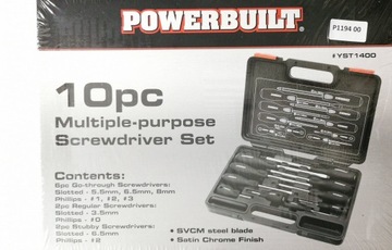 POWERBUILT Zestaw uniwersalnych śrubokrętów 10 szt