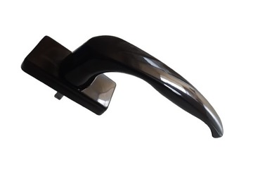 Prostokątna klamka brązowa ALUMINIOWA do okien okienna trzpień 32 mm