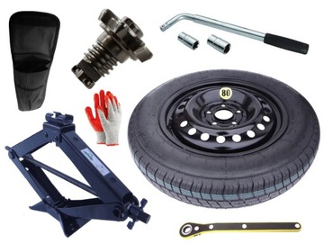 KOŁO DOJAZDOWE R16 VOLKSWAGEN T-ROC (2017-obecnie) + ZESTAW (ŚRUBA)