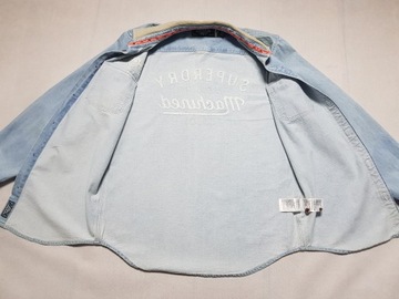 SUPERDRY - Męska Koszula Jeansowa roz. XL/L ideał
