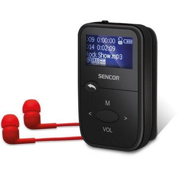 Mini Odtwarzacz Mp3 Radio FM Sencor 8 GB 110 mAh