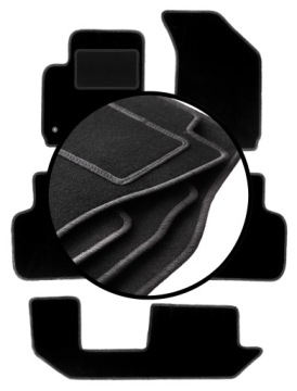 Velurové koberce komplet pro: Dodge Journey JC49 7 osob (2007-2016)