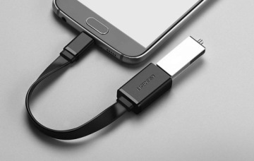 КАБЕЛЬ-переходник UЗЕЛЕНЫЙ КАБЕЛЬ USB-A НА MICRO USB 480 МБ/С 15 СМ