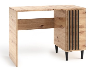 Nowoczesne biurko LOFT lamele Dąb Artisan LEO 7