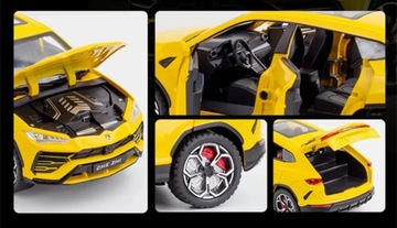 1/24 Lambo URUS Bison SUV, спортивные игрушки из сплава, модель автомобиля, литье под давлением, металл