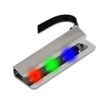 KLIPS LED RGB DO PÓŁKI SZKLANEJ WIELOKOLOROWY