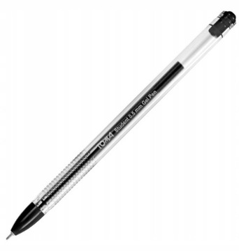 Długopis żelowy Student 0,5 mm CZARNY TO-071 TOMA