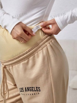SHEIN СПОРТИВНЫЕ БРЮКИ ДЛЯ МАТЕРИАЛОВ БЕЖЕВЫЕ L 248