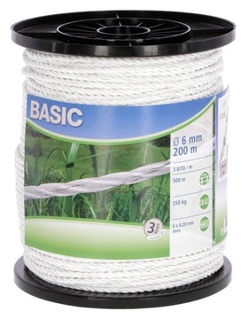 PASTUCH LINKA BASIC 200m / 6mm NIRO 6x0.2mm 350 KG