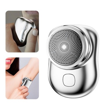 Мини-электробритва для влажного и сухого использования. 6 лезвий с малошумной аккумуляторной батареей USB.