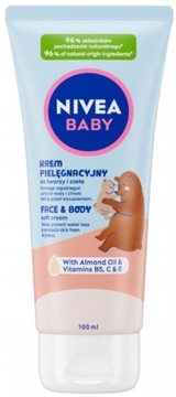 NIVEA BABY Krem do pielęgnacji twarzy i ciała dla dzieci i niemowląt 100ml
