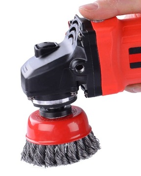 Стальная щетка 125 мм FT54125FS для очистки ржавчины, столешниц, металлических красок по дереву