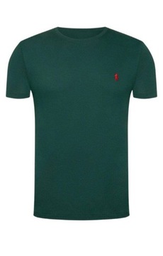T-shirt męski okrągły dekolt POLO RALPH LAUREN zielony rozmiar M NA LATO
