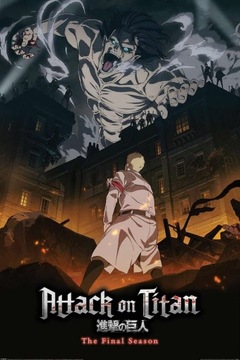 Atak Tytanów Attack on Titan Eren Onslaught plakat