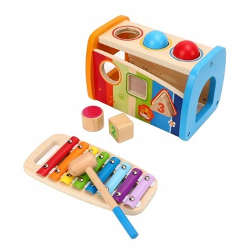 Сортировщик форм Ксилофон 2 в 1 Деревянный