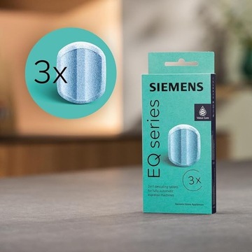 Таблетки для удаления накипи для кофемашин 2в1 Bosch Siemens TZ80002, 3 шт.