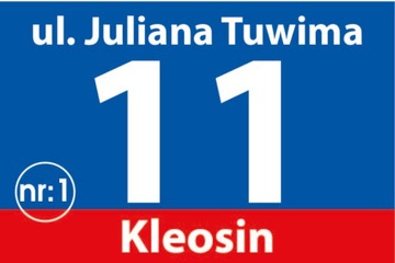 Numer budynku, domu, tablica