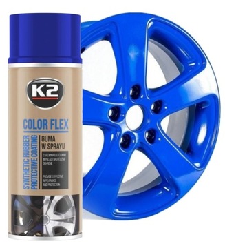 K2 FLEX SPRAY РЕЗИНОВАЯ ФОЛЬГА СИНЯЯ, 400 МЛ