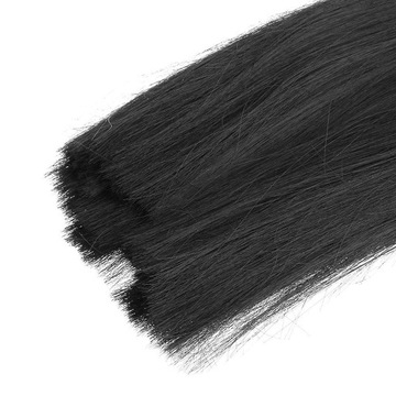 Черный парик из длинных прямых волос на 1/4 BJD