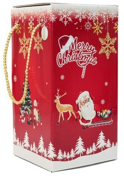 Рождественская елка в стеклянной подсветке со светодиодной елочной декорацией