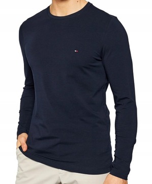 Tommy Hilfiger Longsleeve koszulka granat TH r. M