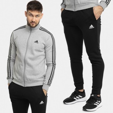 adidas dres męski komplet sportowy dresowy bluza spodnie roz.M