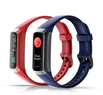 SMARTWATCH DAMSKI SMARTBAND AMOLED POLSKIE MENU PULS KALORIE KOLORY