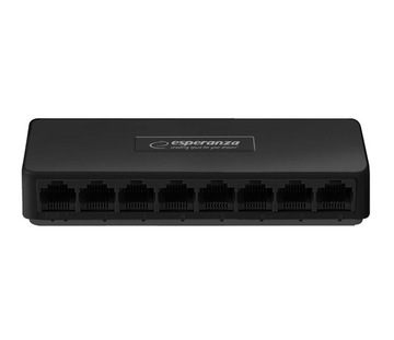 SWITCH LAN 8-PORTOWY TYPU RJ45 ROZDZIELACZ PRZEŁĄCZNIK 1,6Gbps 10/100Mb/s