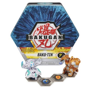 BAKUGAN PUSZKA Z 2 FIGURKAMI SPIN MASTER BAKU-TIN