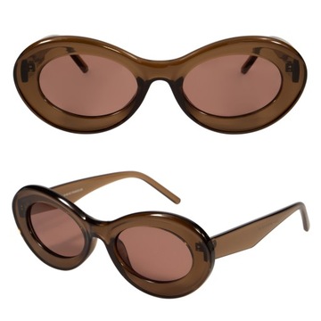 OKULARY PRZECIWSŁONECZNE DAMSKIE OWALNE MODNE OPRAWKI BOHO FILTR UV400