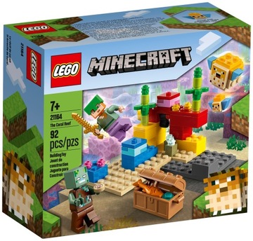 LEGO MINECRAFT RAFA KORALOWA 92 el. 7+ 21164
