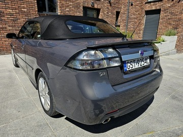 Saab 9-3 II Cabrio 1.9 TTiD PF 180KM 2008 Saab 9-3 Aero TTiD Skóry Navi Xenon Bezwypadkowy, zdjęcie 13