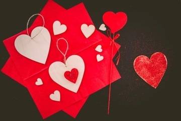 Деревянное СЕРДЦЕ HEARTS 4см 100шт украшение