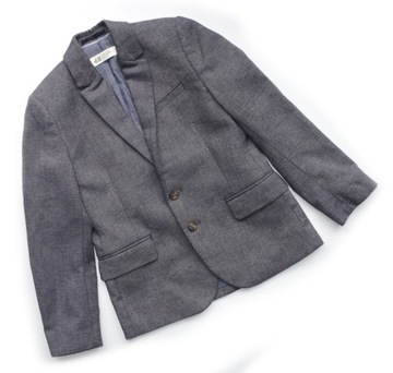 H&M 7-8 128 GRANATOWA SZARA MARYNARKA CHŁOPIĘCA MŁODZIEŻOWA CASUAL