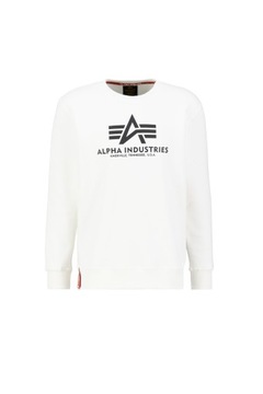 Základný sveter Alpha Industries biely L