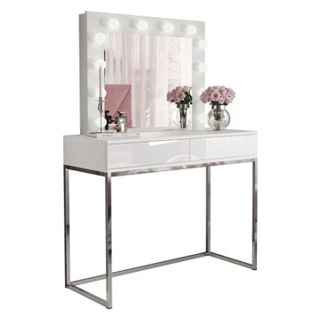 Toaletka kosmetyczna BLANCO GLAMOUR z lustrem PUSH