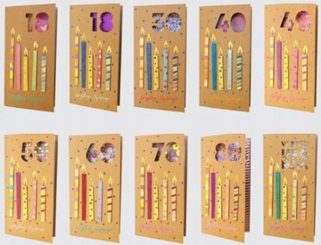 Kartki Okolicznościowe na ŚLUB URODZINY Mix Wzorów