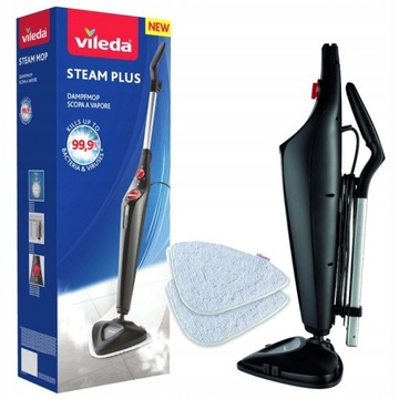 MOP PAROWY VILEDA MOP VILEDA STEAM PLUS 1550 W CZARNY ELEKTRYCZNY