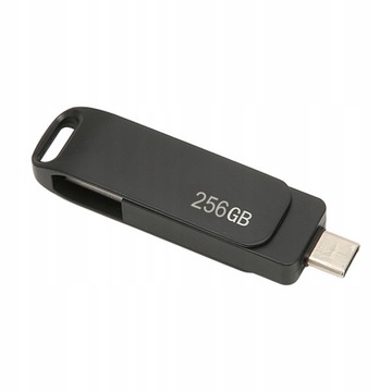 ФЛЕНКОВЫЙ НАКОПИТЕЛЬ 2 В 1, 256 ГБ USB-C 3.0 TYPE C, ДВОЙНОЙ USB-НАКОПИТЕЛЬ, ЧЕРНЫЙ