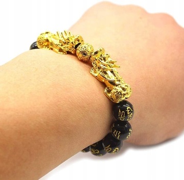 Feng Shui amulet bransoletka Pi Xiu charm mantra