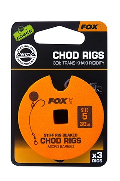 Przypony FOX Edges Chod Rigs Standard 30lb 5