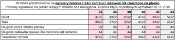 Bolerko Marynarka Eko Zamsz PRODUKT POLSKI tu 34